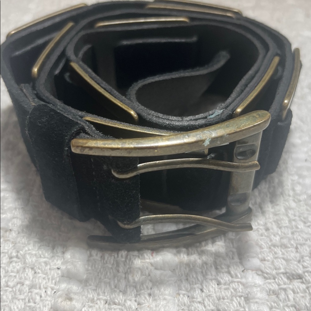 Kooba Black Leather Belt Women’s Size Medium made in italy